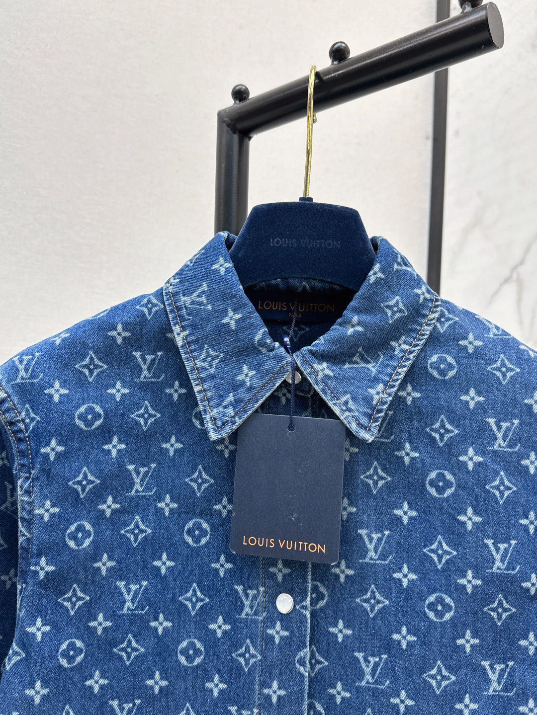 Loui* 25ss monogram denim shirt