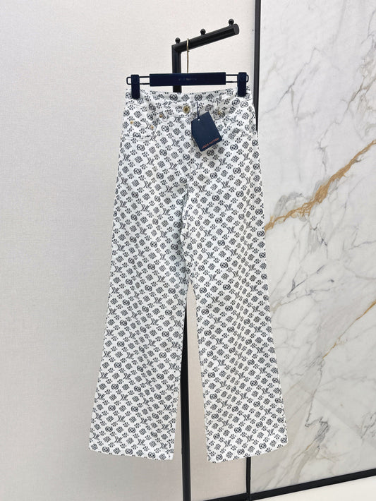 Loui* 25ss monogram fil coupe pants