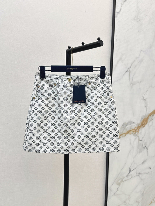 Loui* 25ss monogram fil coupe miniskirt