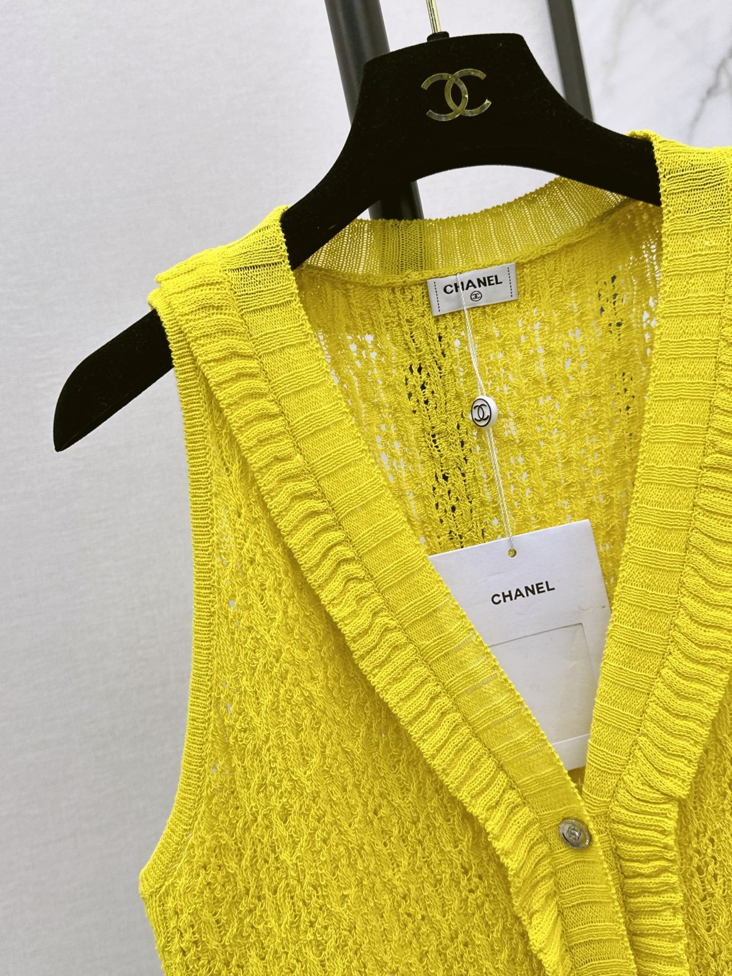 C*nel 25ss crochet sleeveless top