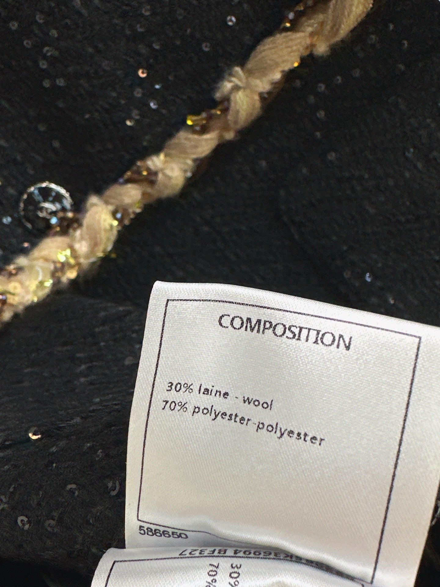 C*nel 25ss sequins tweed vest