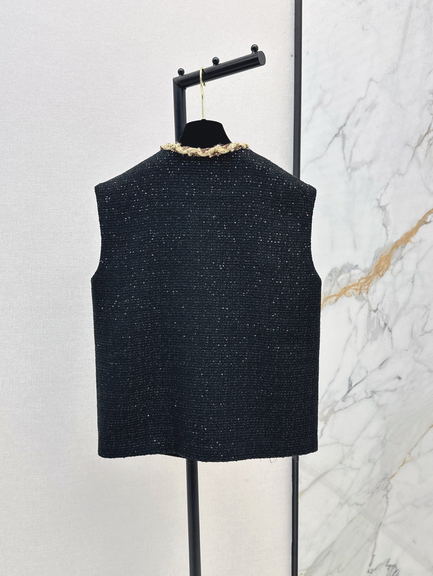 C*nel 25ss sequins tweed vest