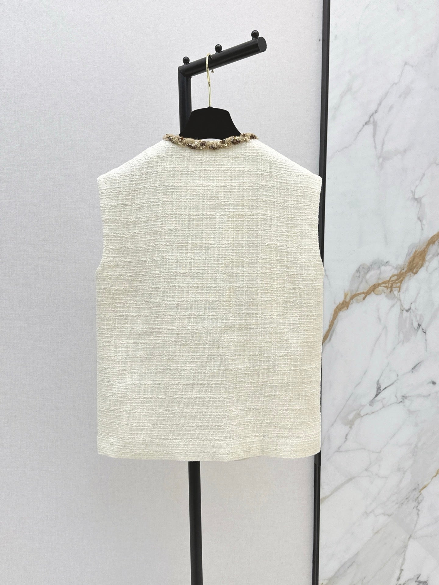 C*nel 25ss sequins tweed vest