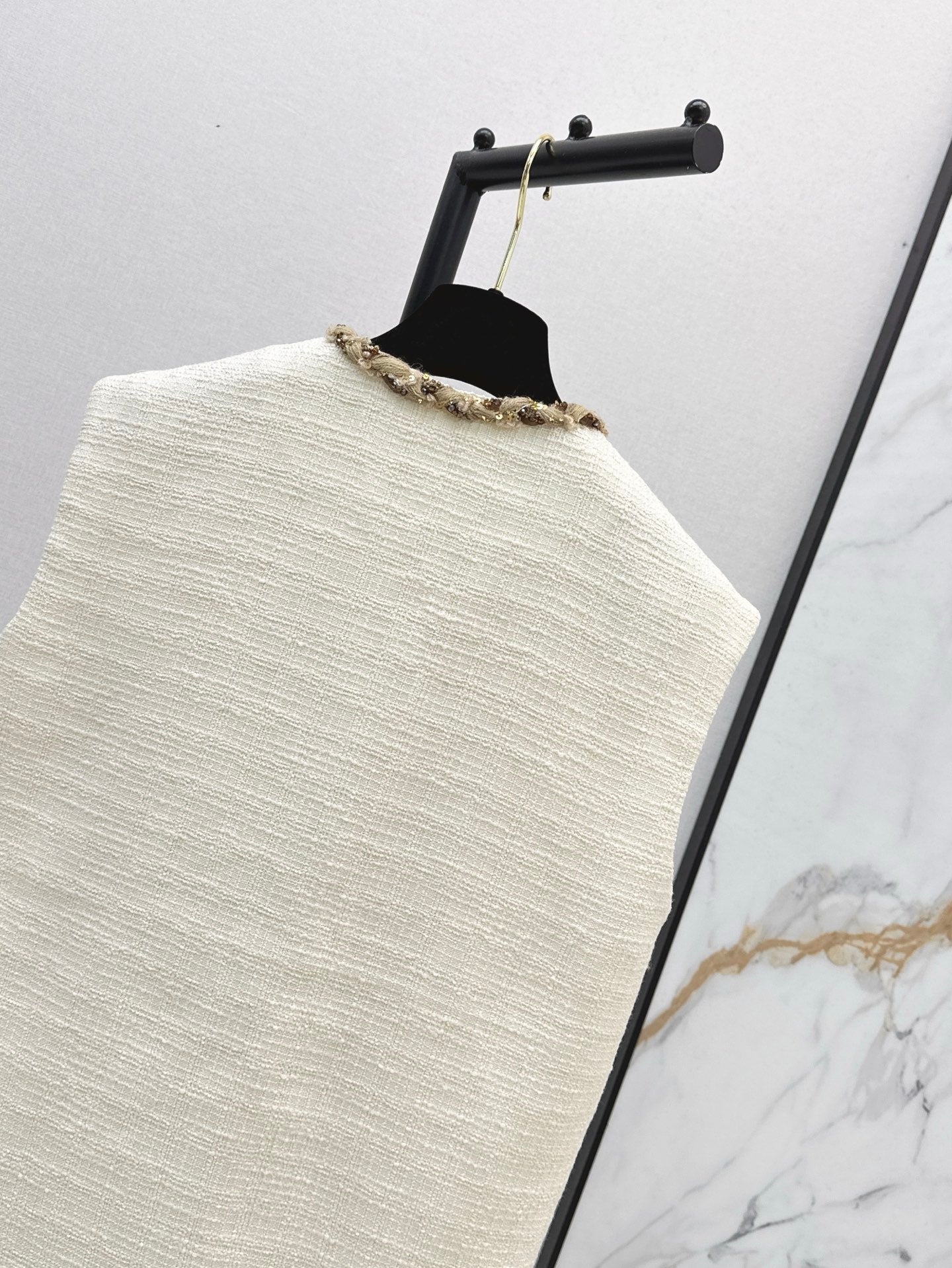 C*nel 25ss sequins tweed vest