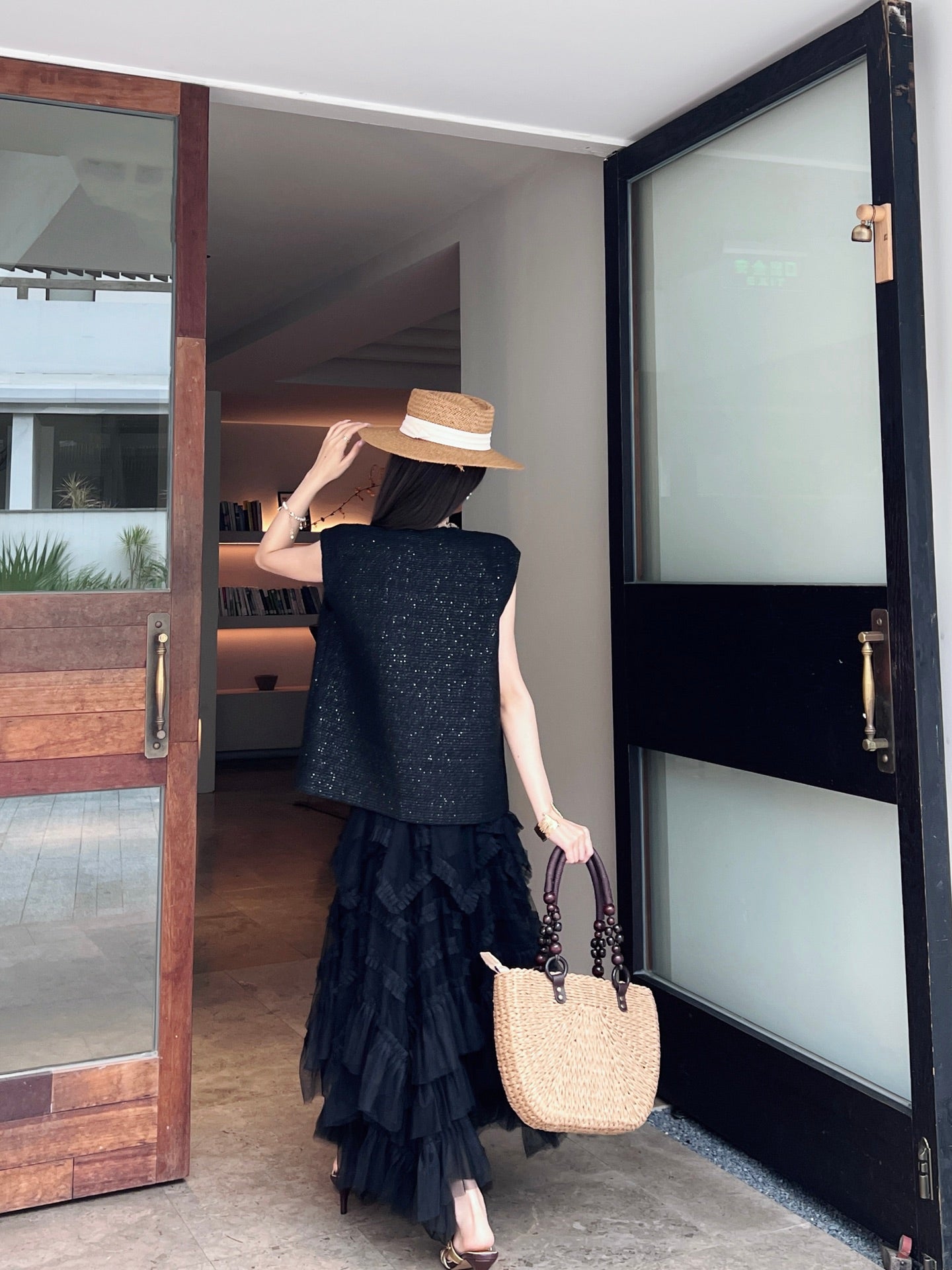 C*nel 25ss sequins tweed vest