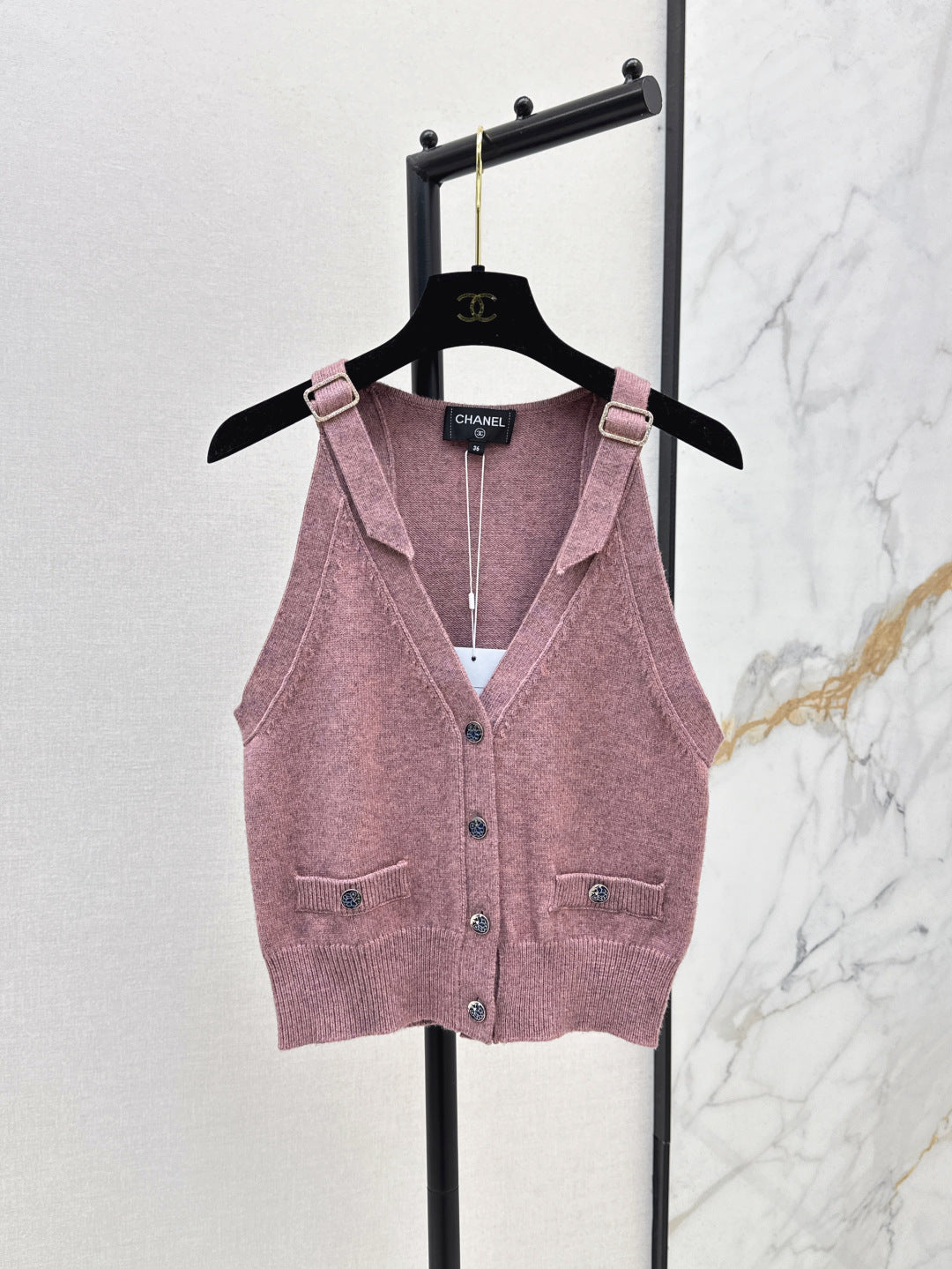 C*nel 25ss sleeveless cardigan