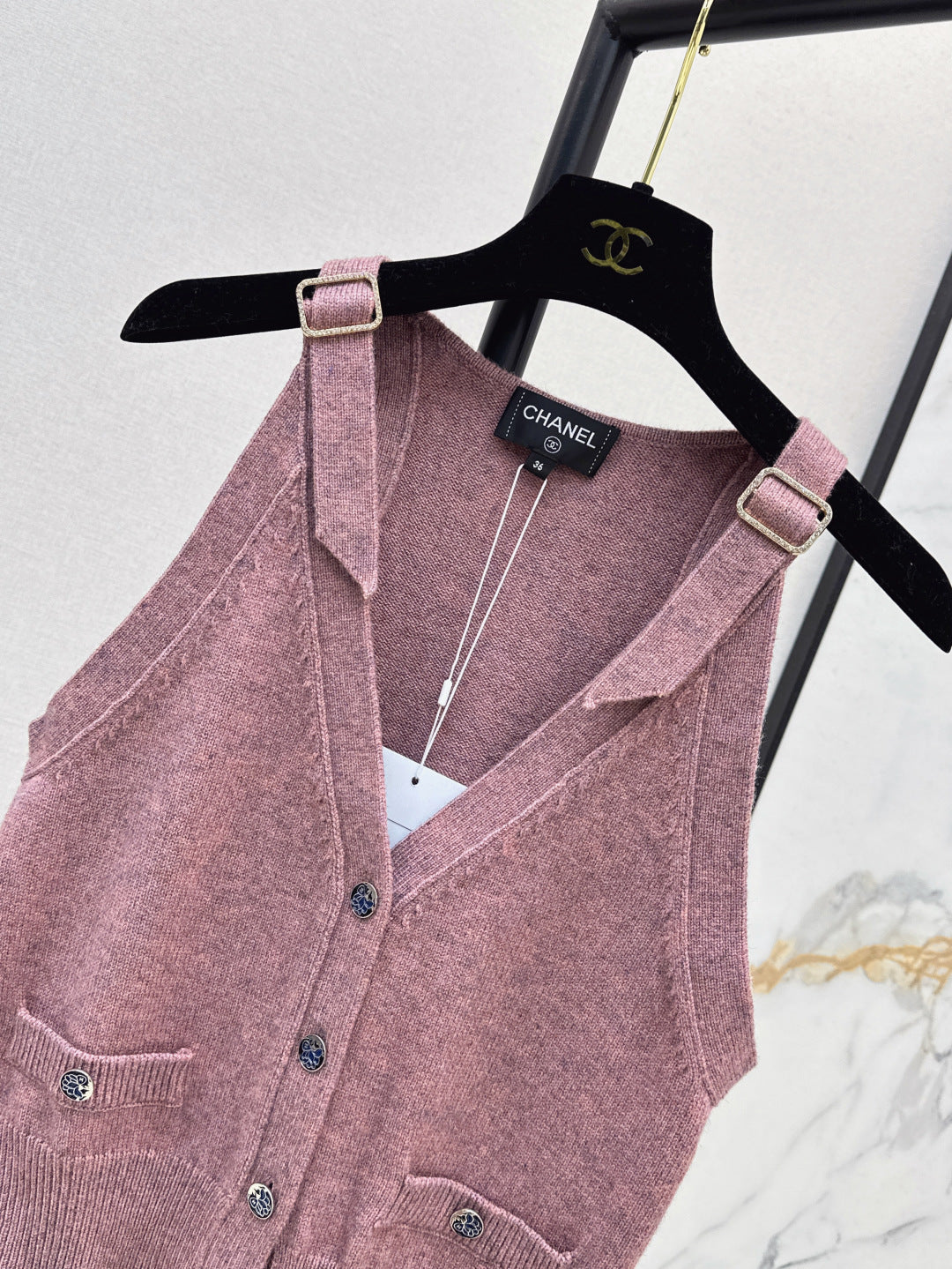 C*nel 25ss sleeveless cardigan