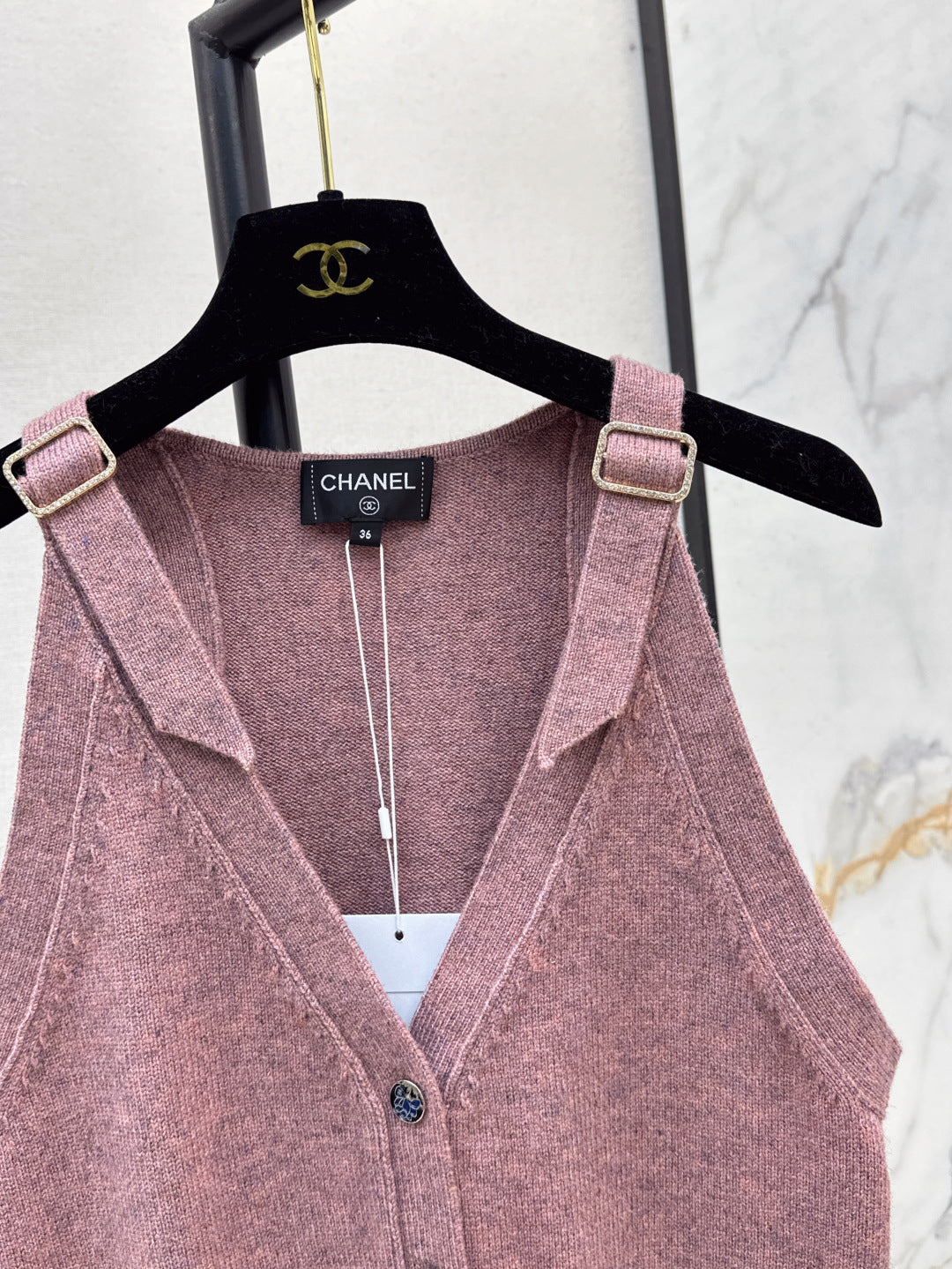 C*nel 25ss sleeveless cardigan