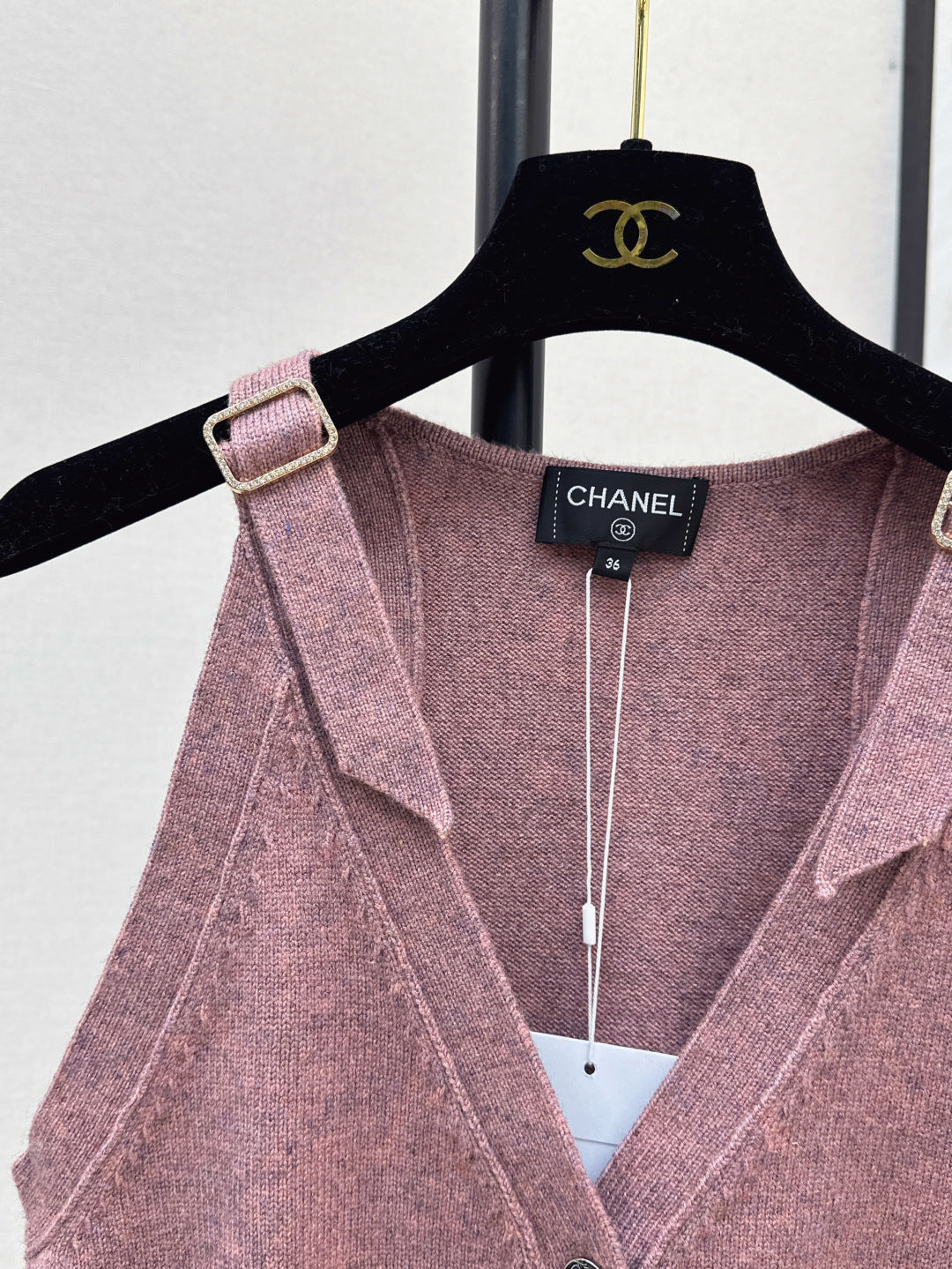 C*nel 25ss sleeveless cardigan