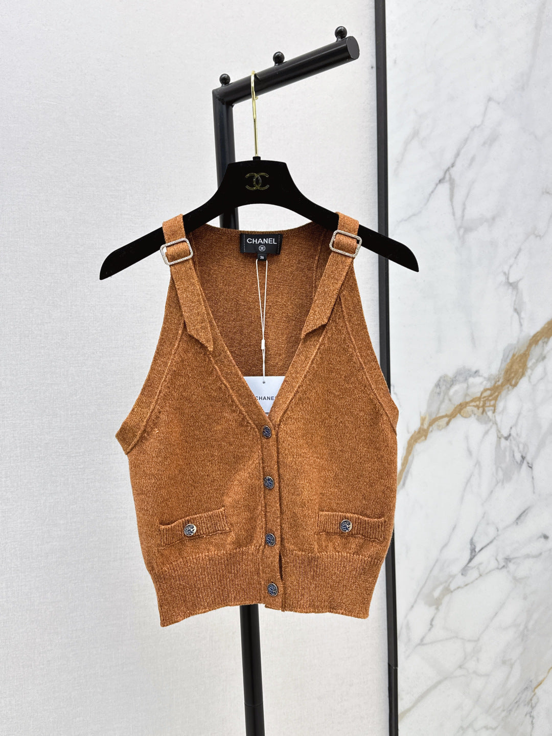 C*nel 25ss sleeveless cardigan