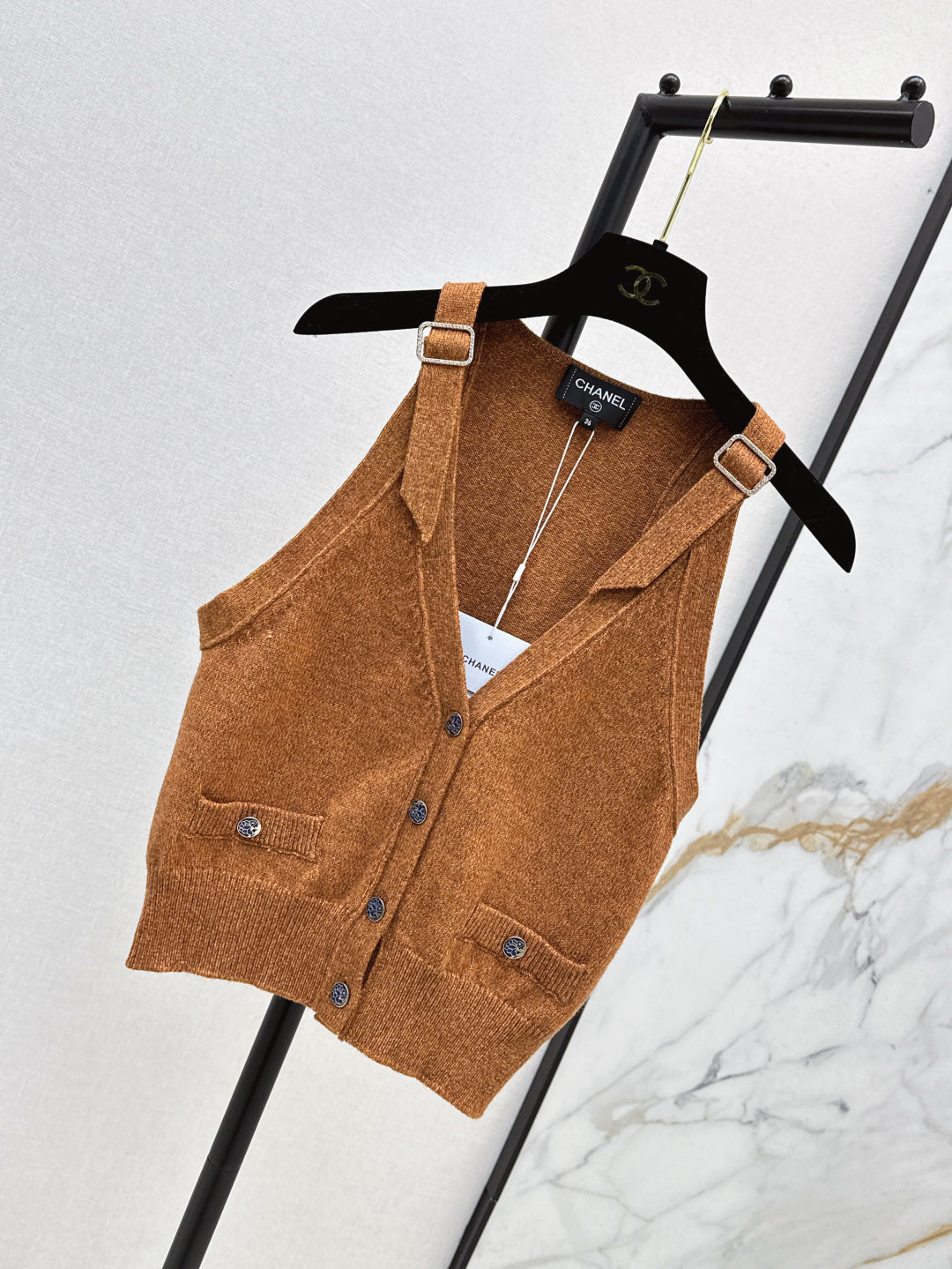 C*nel 25ss sleeveless cardigan