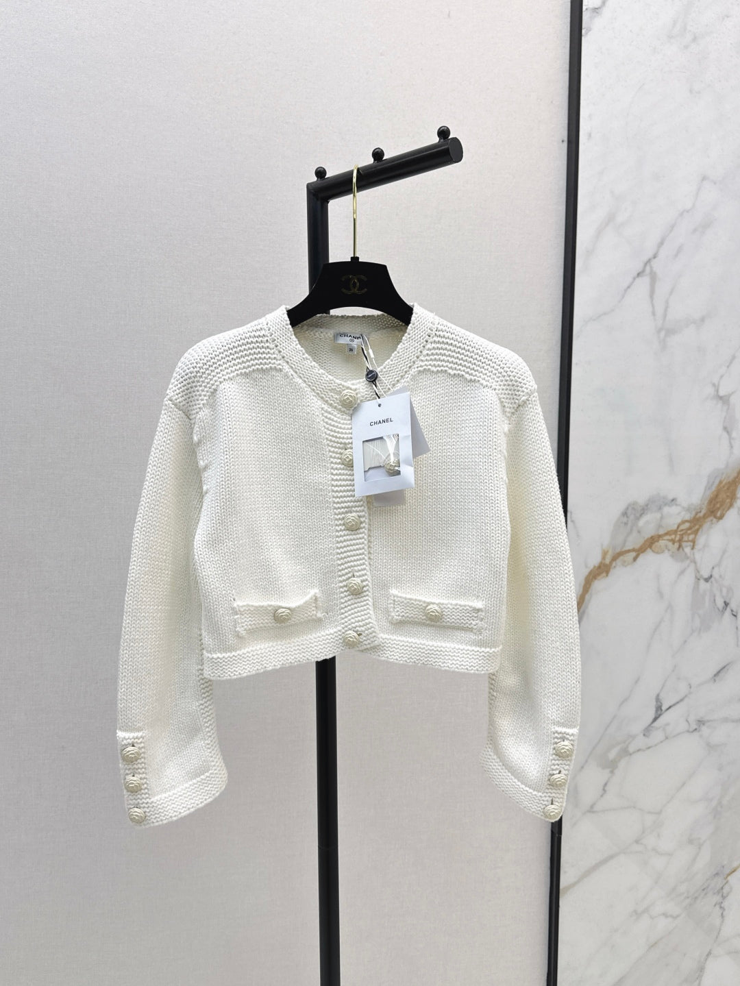 C*nel 25ss cropped knit top