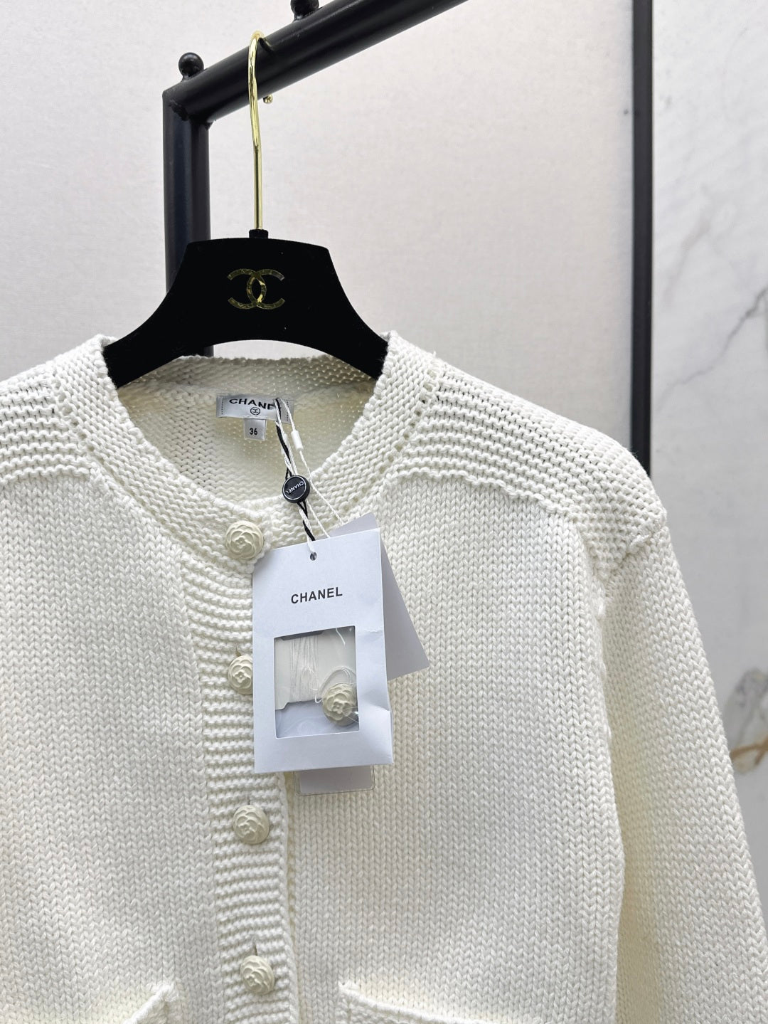 C*nel 25ss cropped knit top