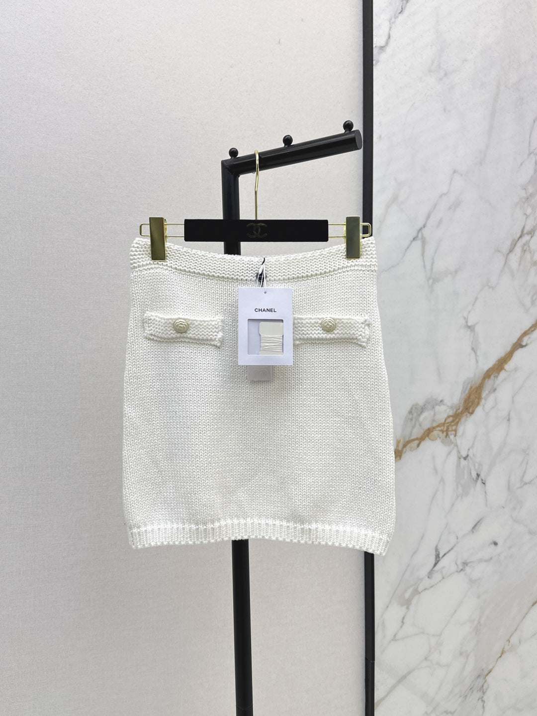 C*nel 25ss knitted miniskirt