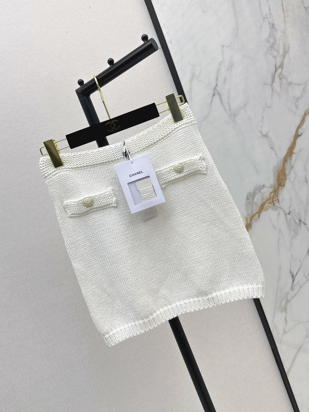 C*nel 25ss knitted miniskirt