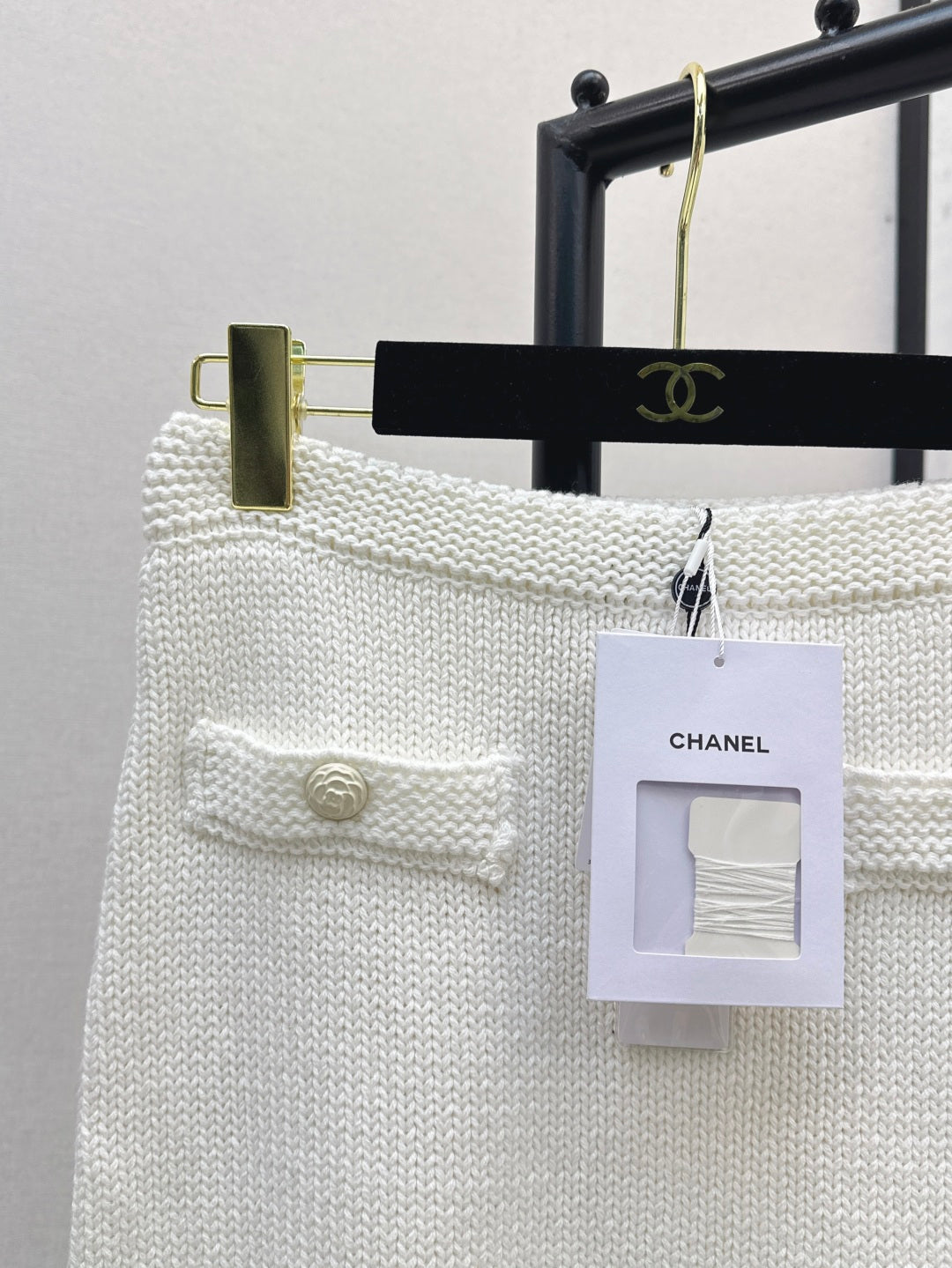 C*nel 25ss knitted miniskirt