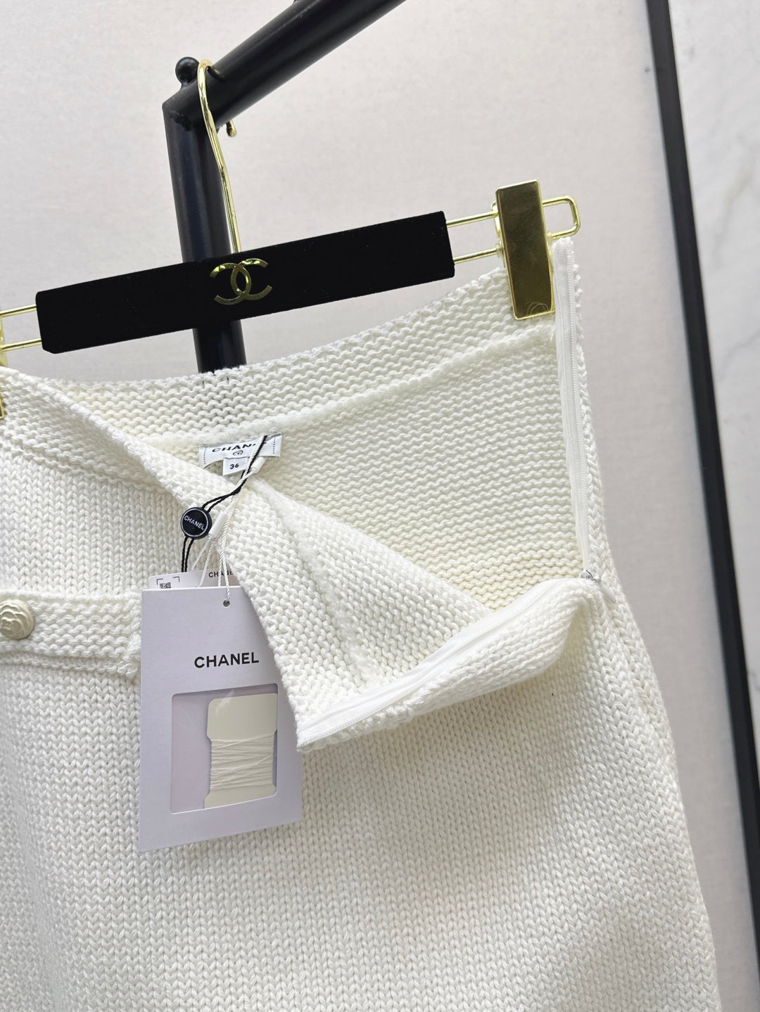 C*nel 25ss knitted miniskirt