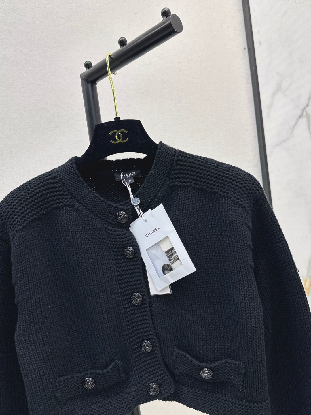 C*nel 25ss cropped knit top