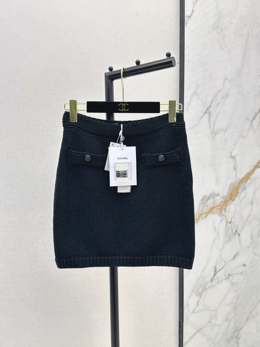 C*nel 25ss knitted miniskirt