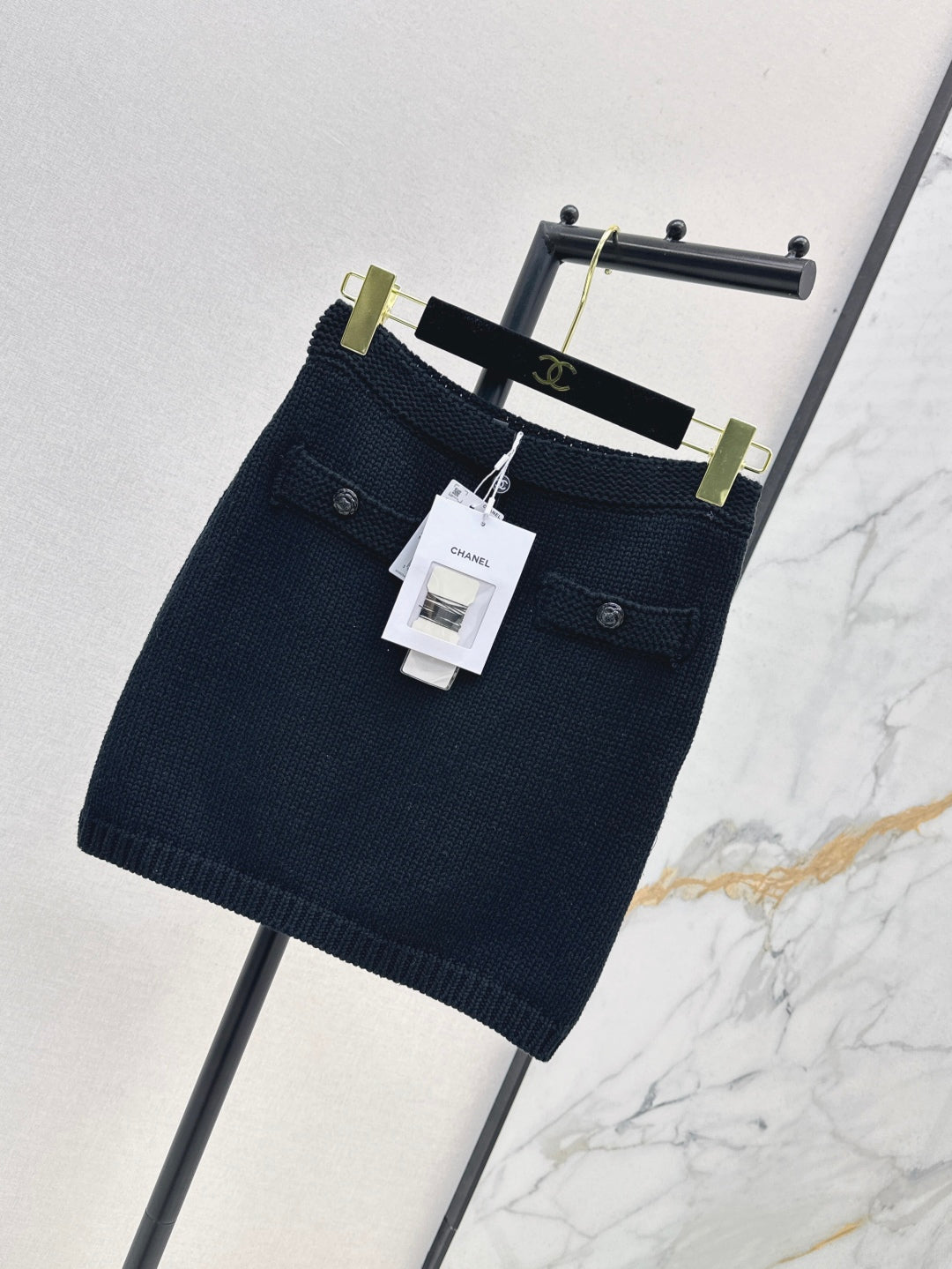 C*nel 25ss knitted miniskirt