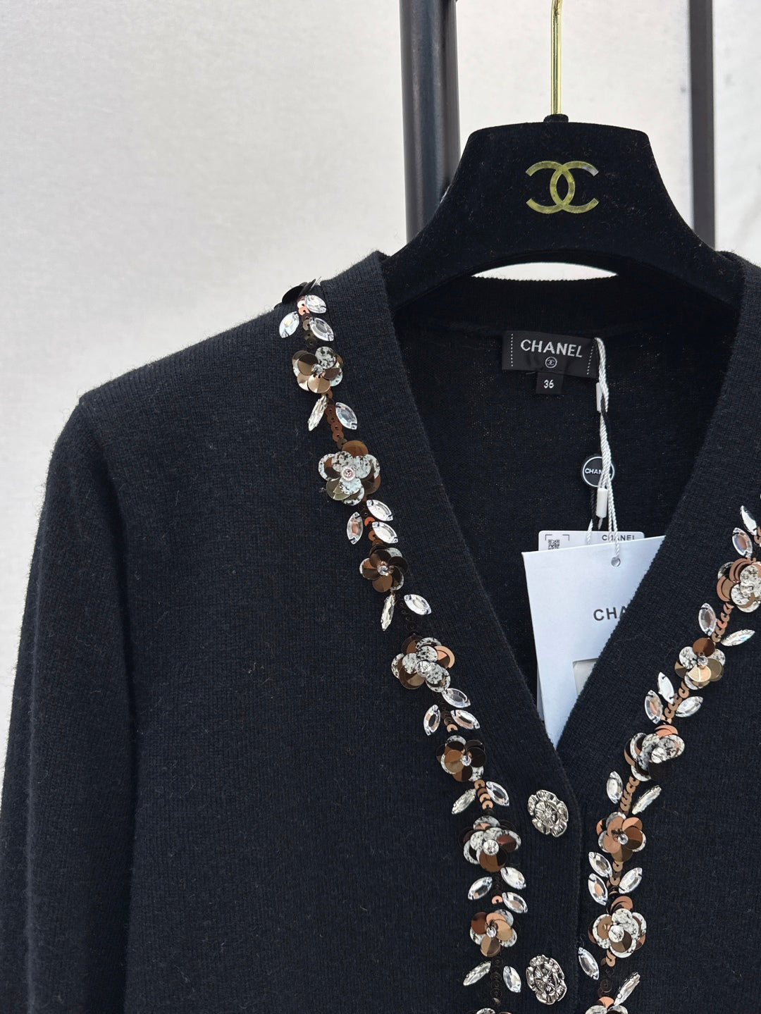 C*nel sequins embriodered cardigan