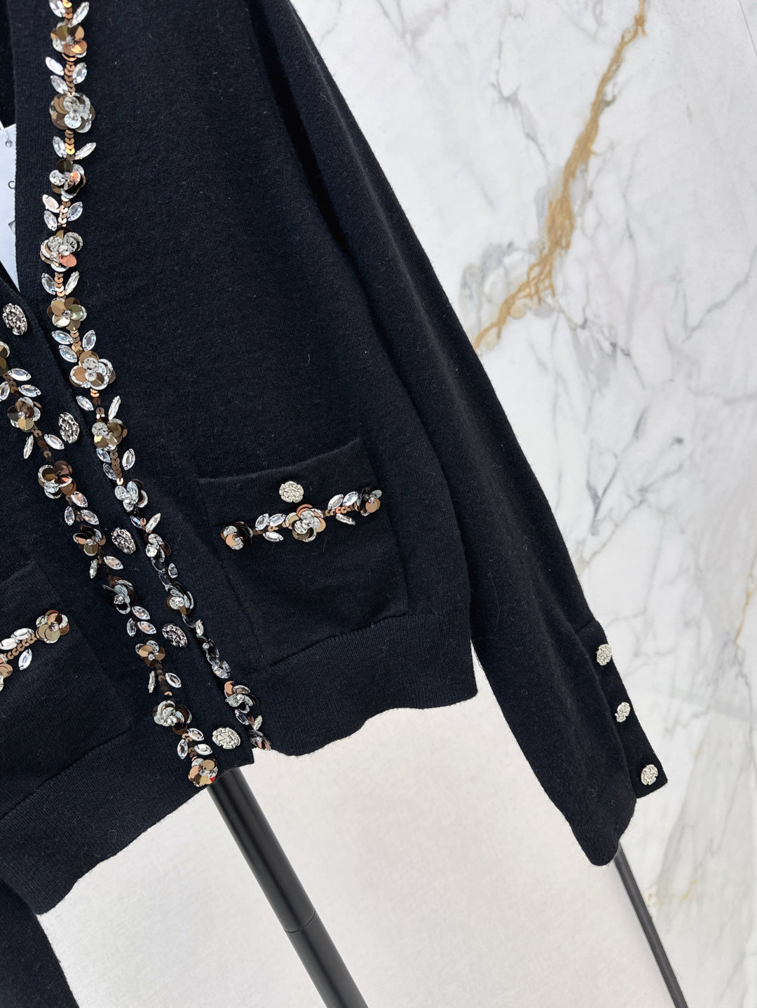 C*nel sequins embriodered cardigan