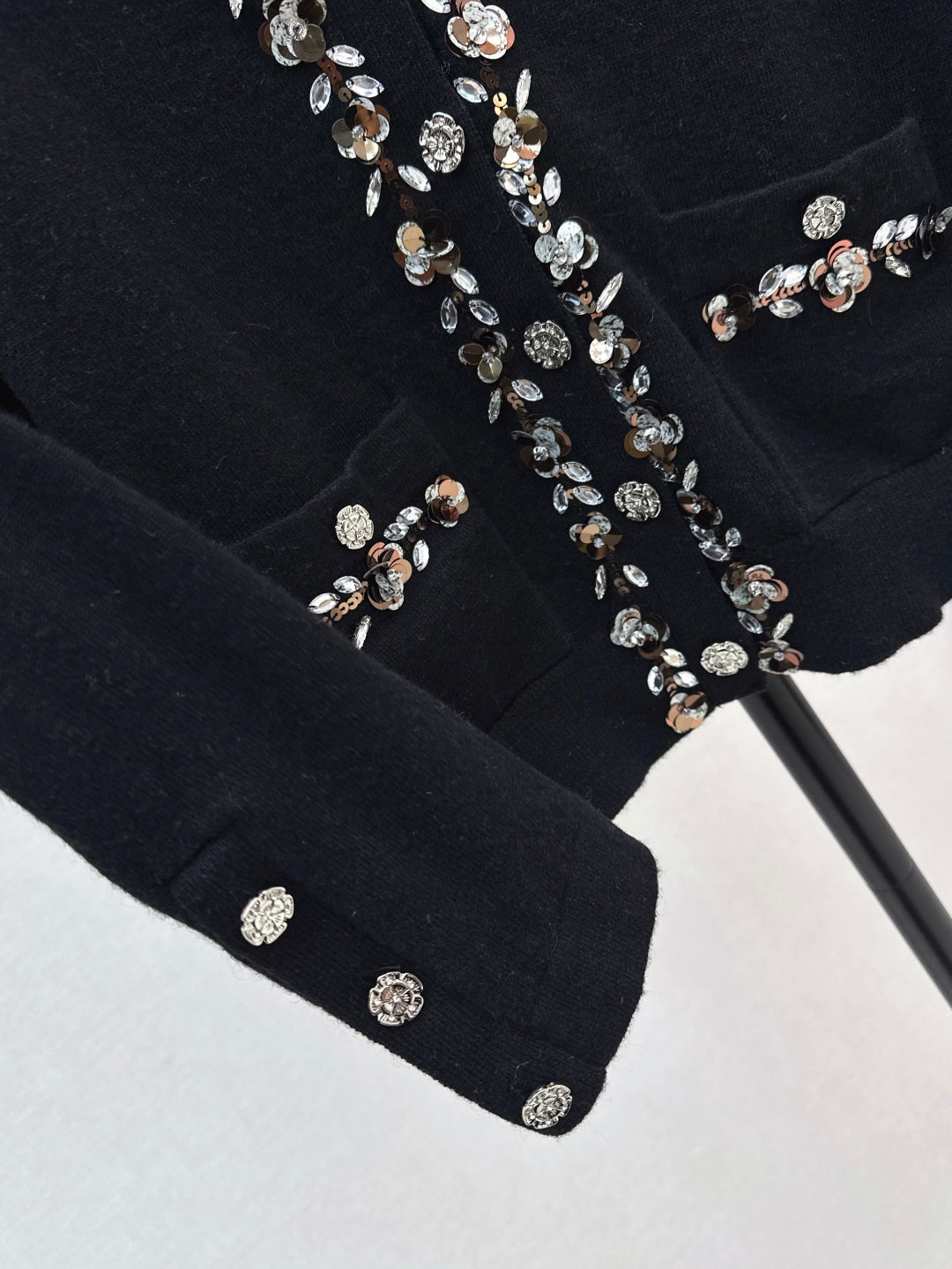 C*nel sequins embriodered cardigan