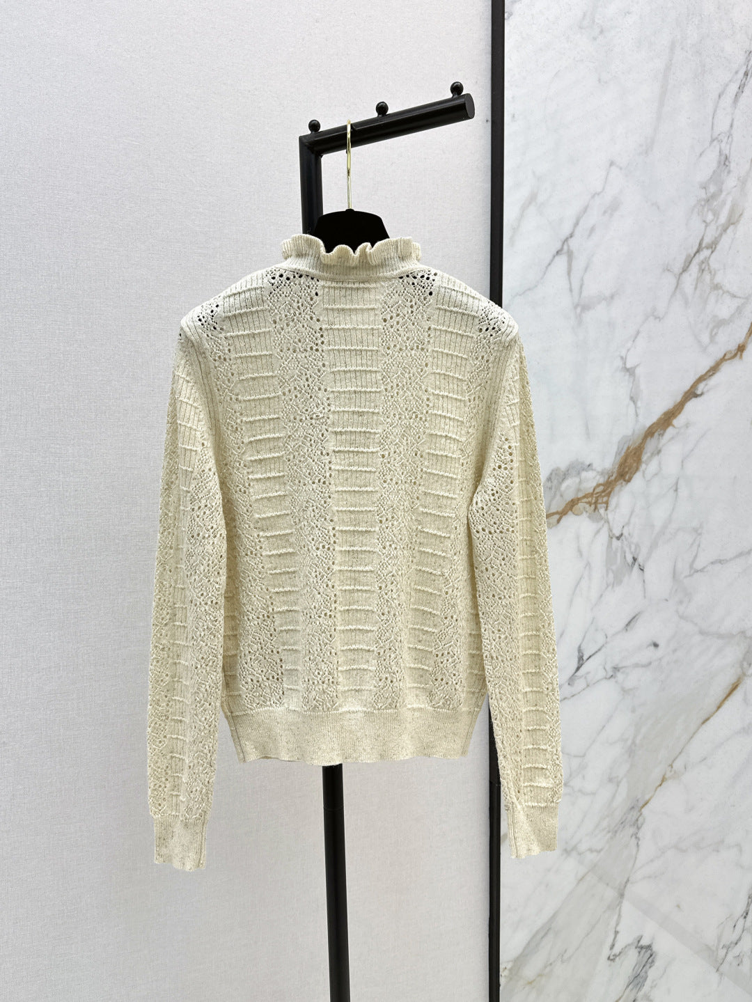 C*nel 25ss hollow macrame cardigan
