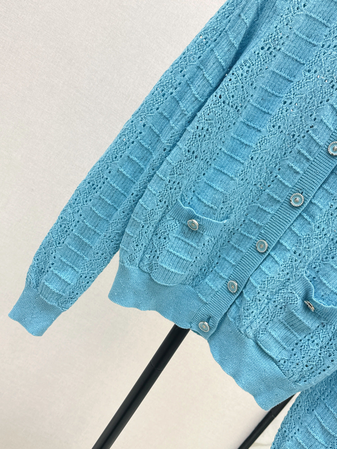 C*nel 25ss hollow macrame cardigan