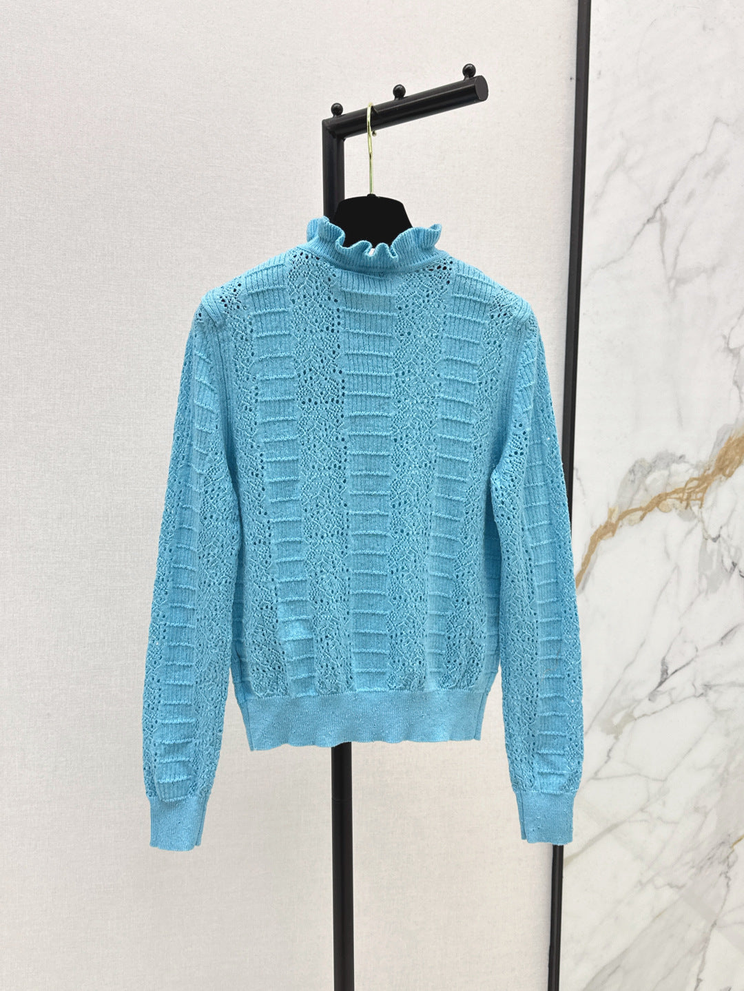 C*nel 25ss hollow macrame cardigan