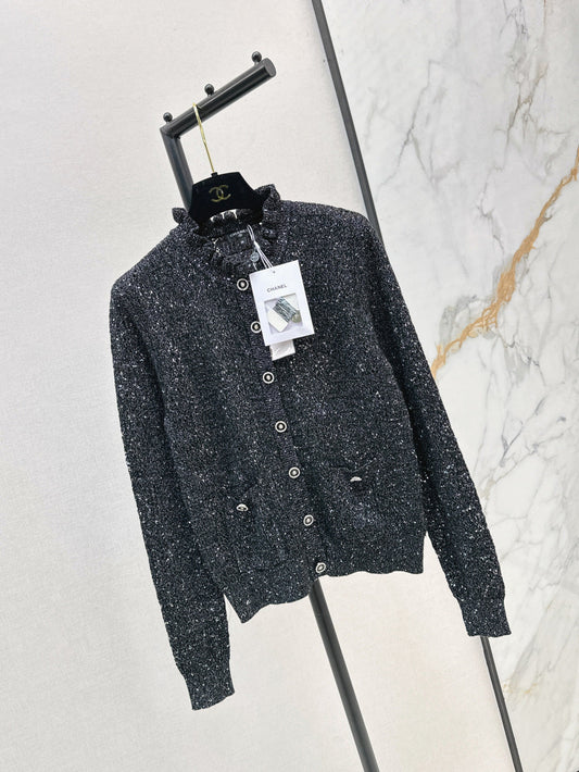 C*nel 25ss hollow macrame cardigan