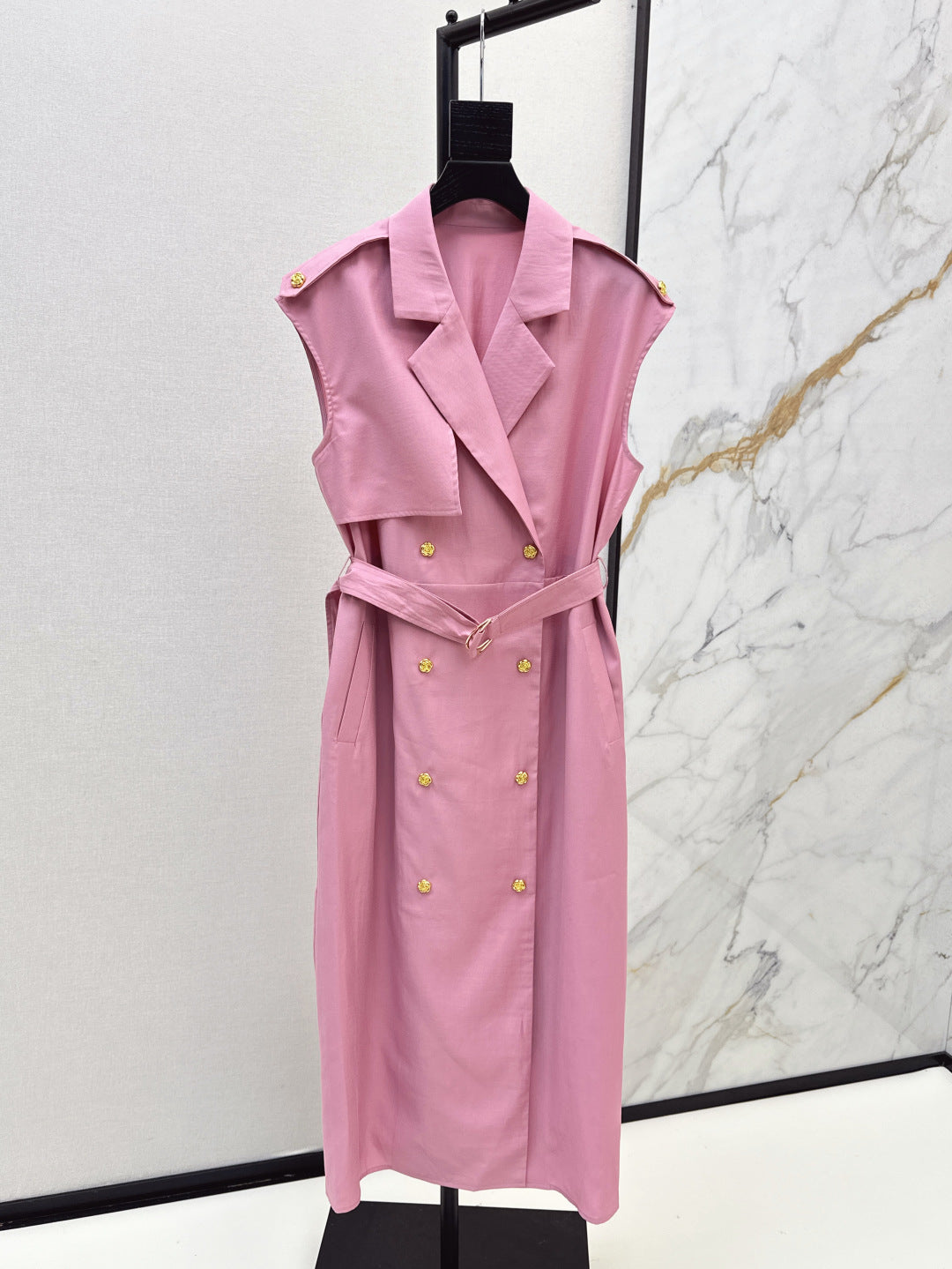 MaxM* 25ss sleeveless trench coat dress
