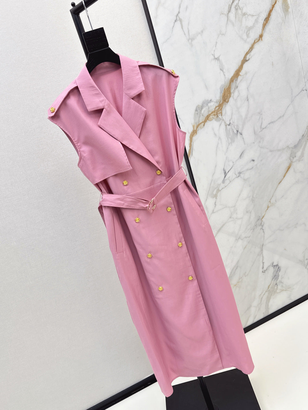 MaxM* 25ss sleeveless trench coat dress
