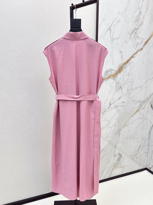 MaxM* 25ss sleeveless trench coat dress