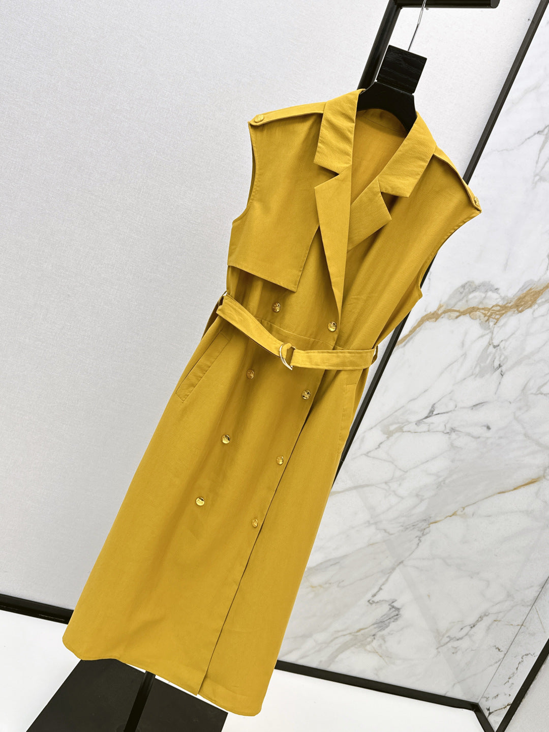 MaxM* 25ss sleeveless trench coat dress