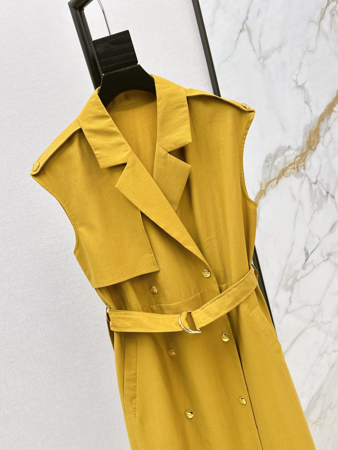 MaxM* 25ss sleeveless trench coat dress