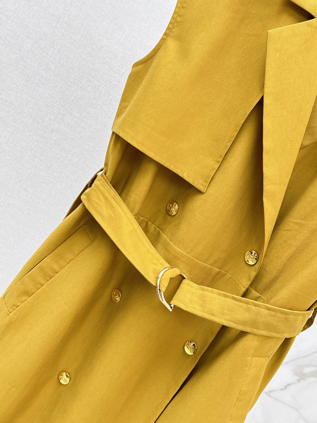 MaxM* 25ss sleeveless trench coat dress