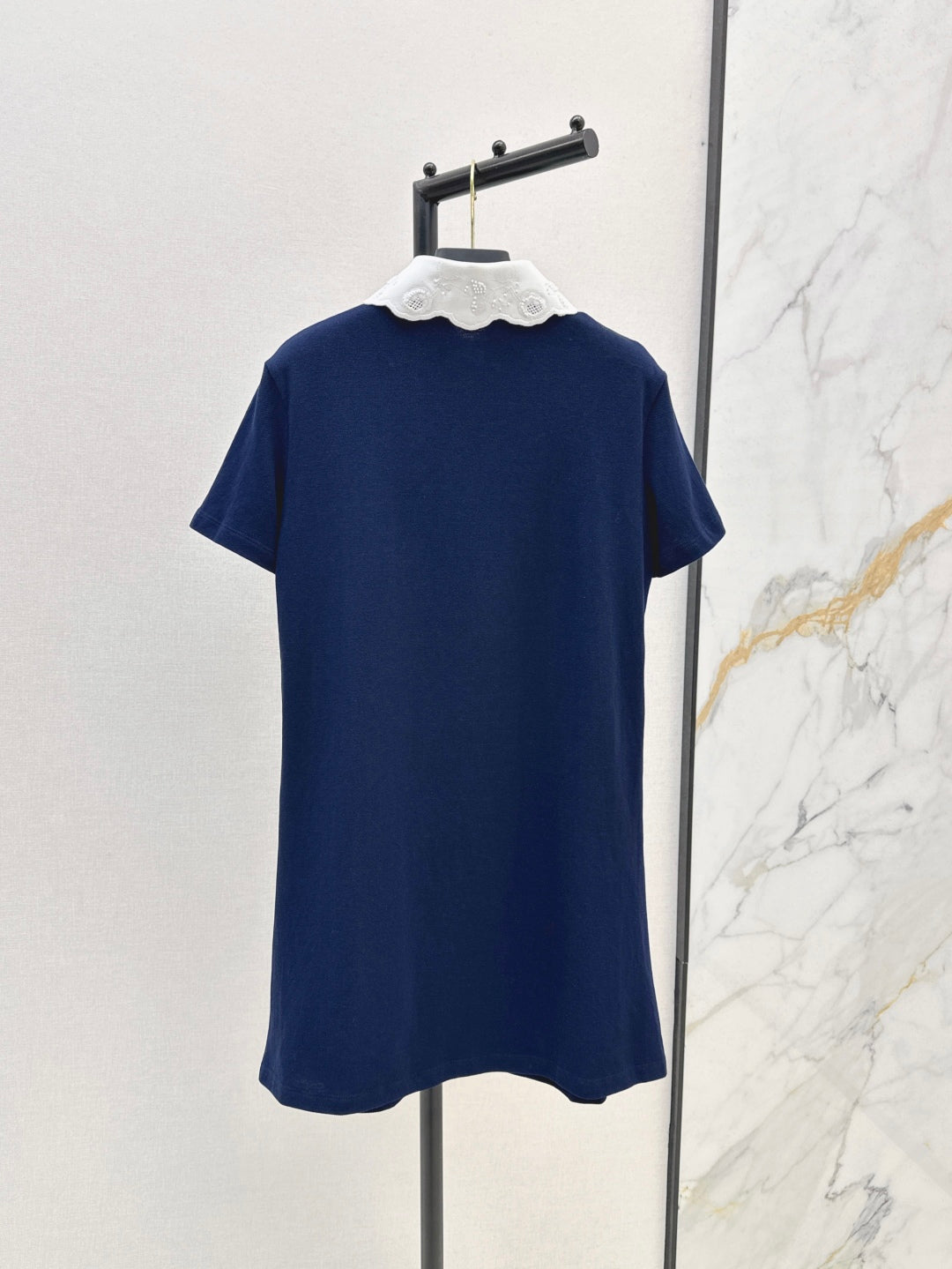 Valen* 25ss embroidered polo dress