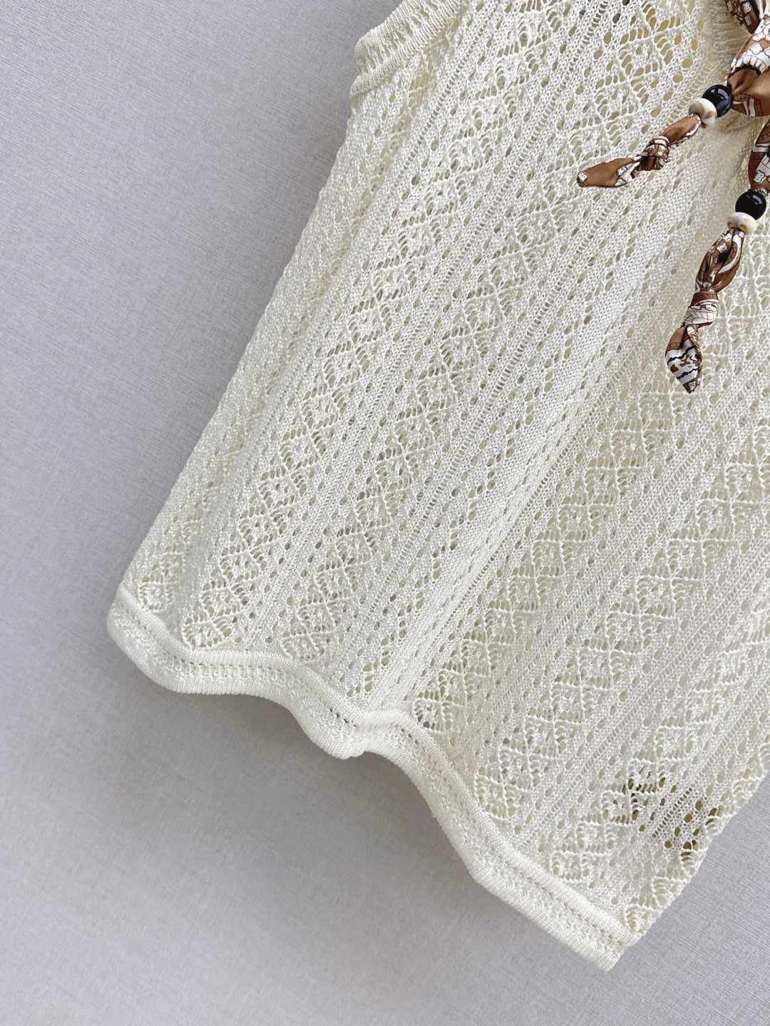 M*u 25ss knit vest with scarf