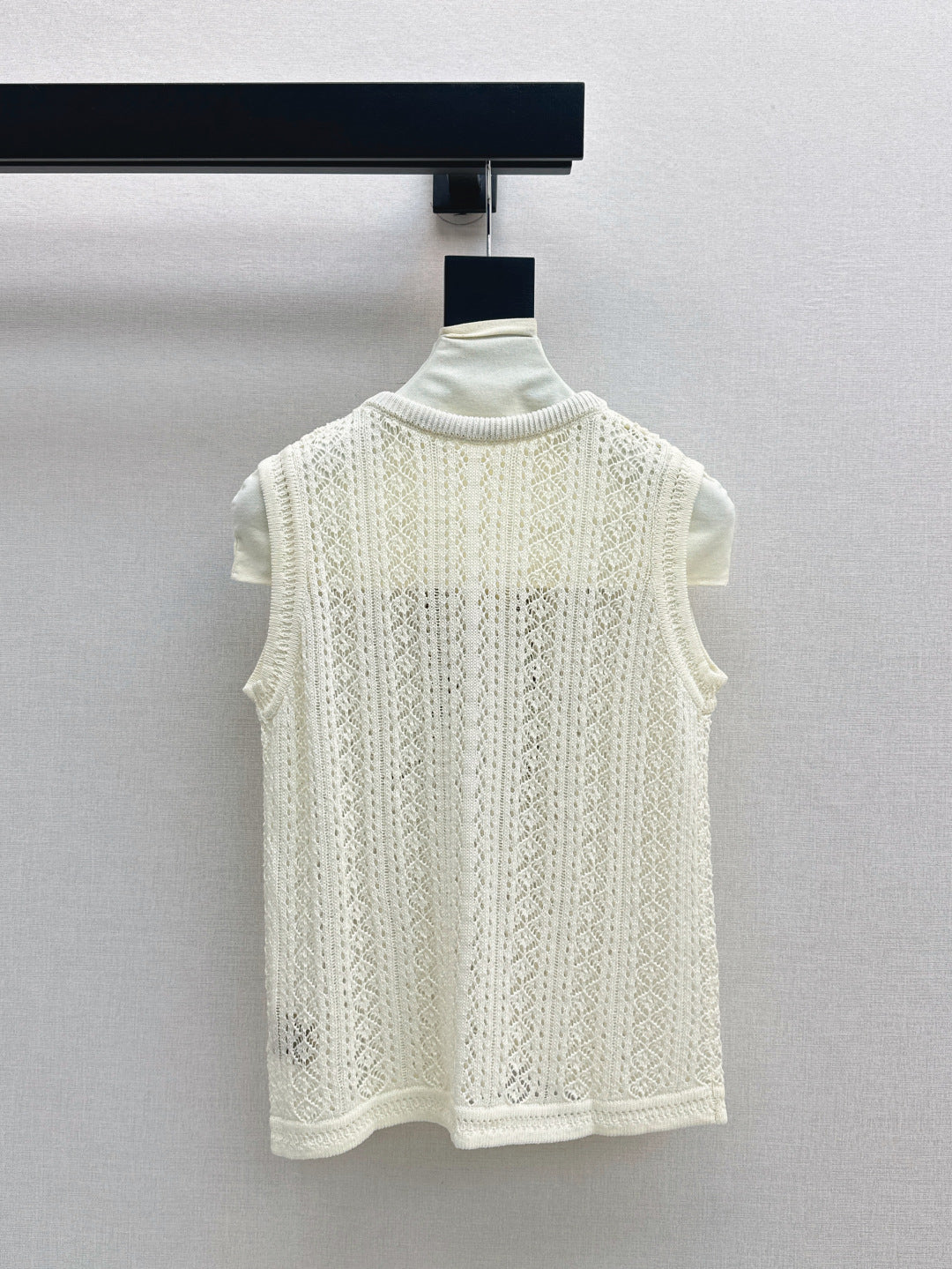 M*u 25ss knit vest with scarf