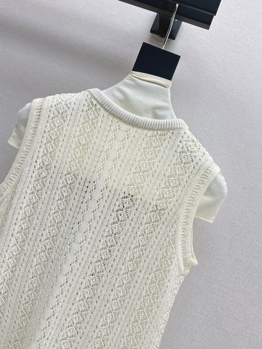 M*u 25ss knit vest with scarf