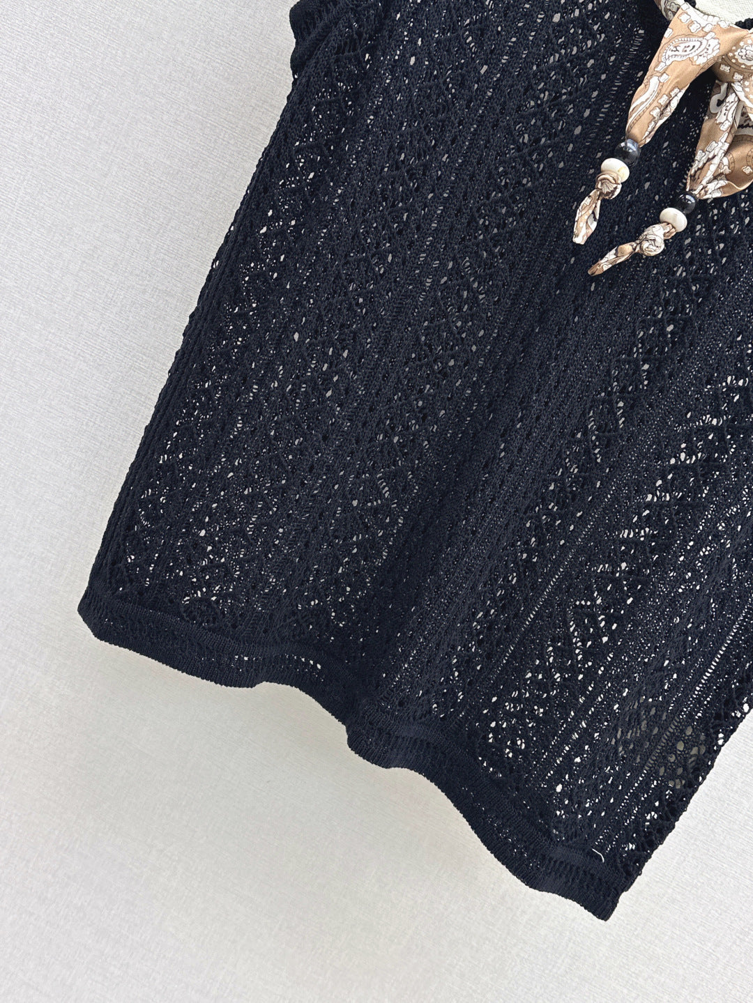 M*u 25ss knit vest with scarf