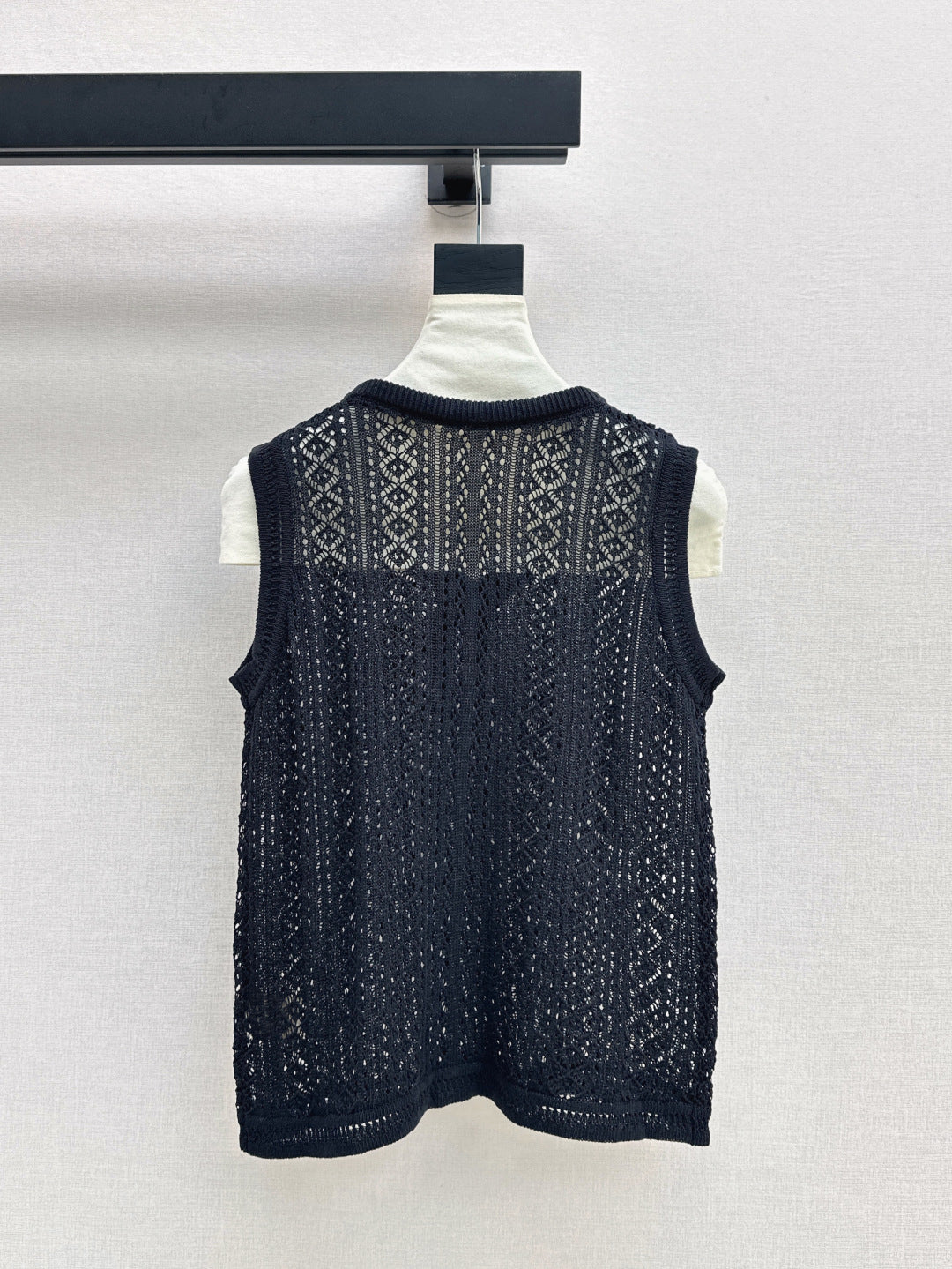 M*u 25ss knit vest with scarf