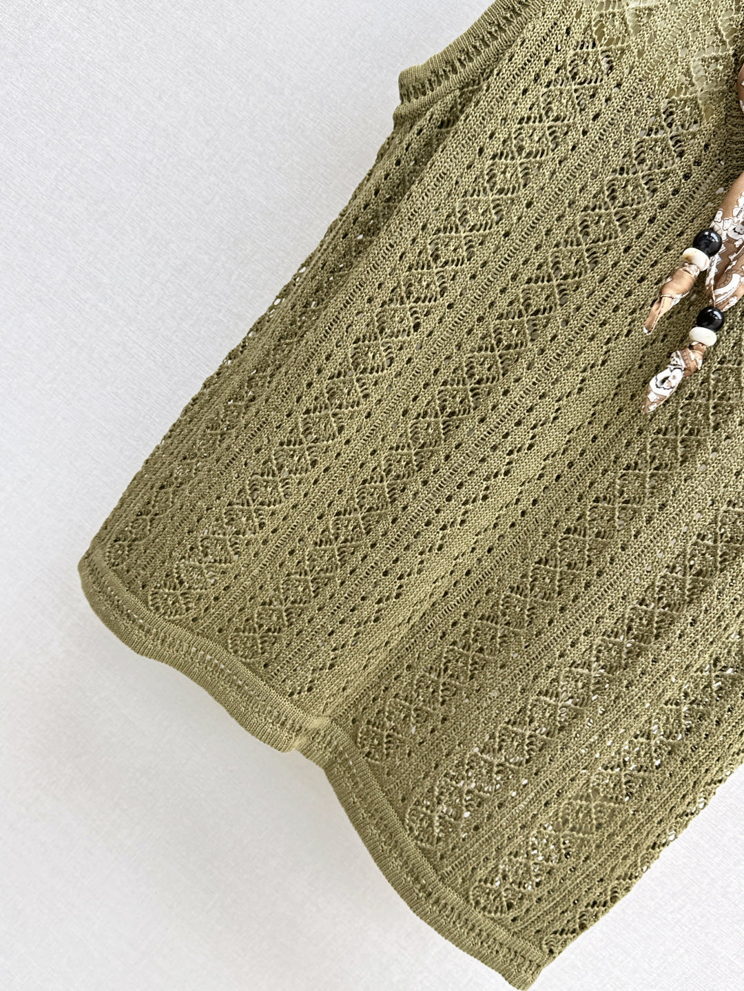 M*u 25ss knit vest with scarf