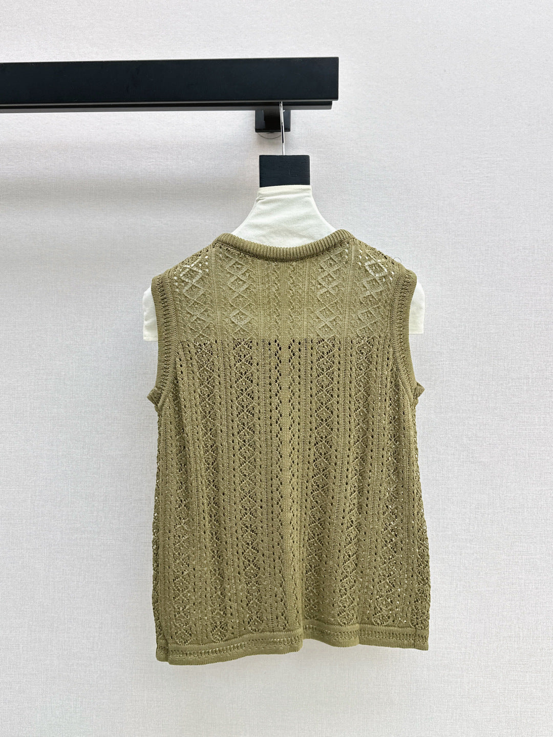 M*u 25ss knit vest with scarf