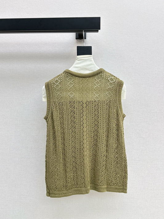 M*u 25ss knit vest with scarf