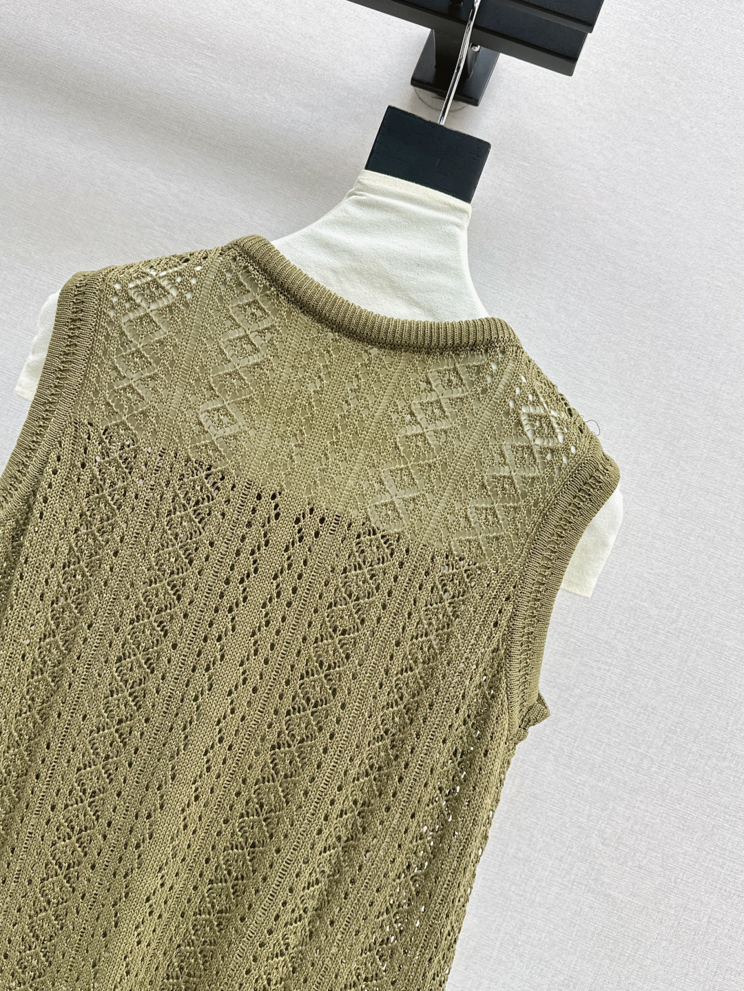 M*u 25ss knit vest with scarf