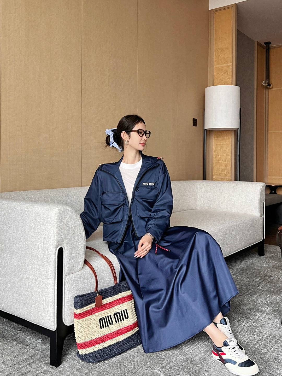 M*u 25ss tech canvas blouson