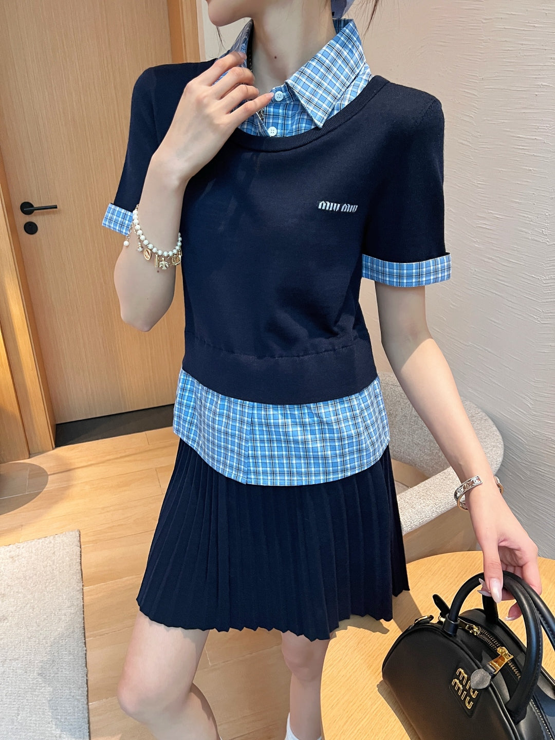 M*u 25ss knit matching set