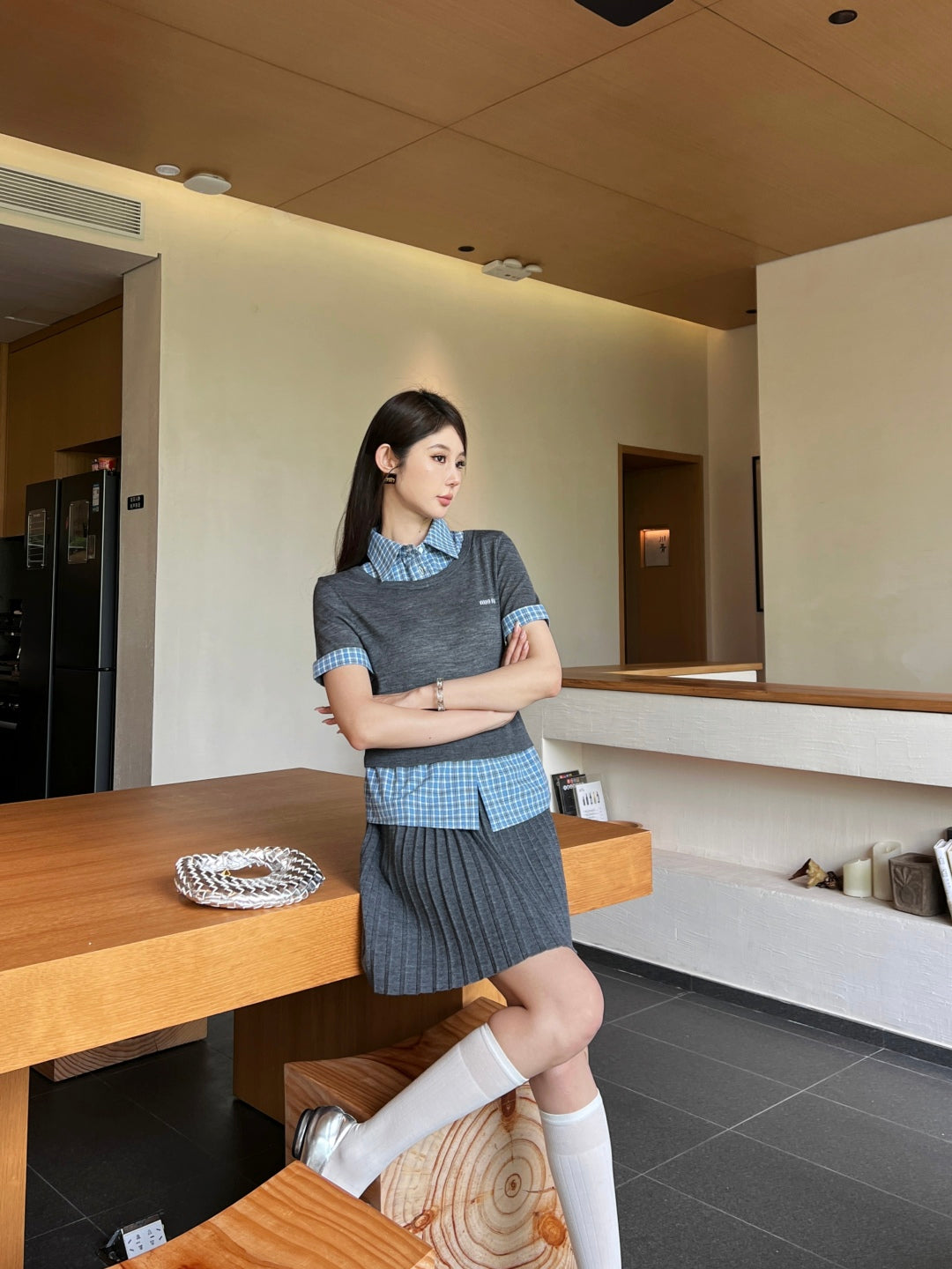 M*u 25ss knit matching set